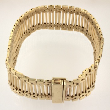 9ct gold 7Â½ ins / 19 cm unusual Bracelet